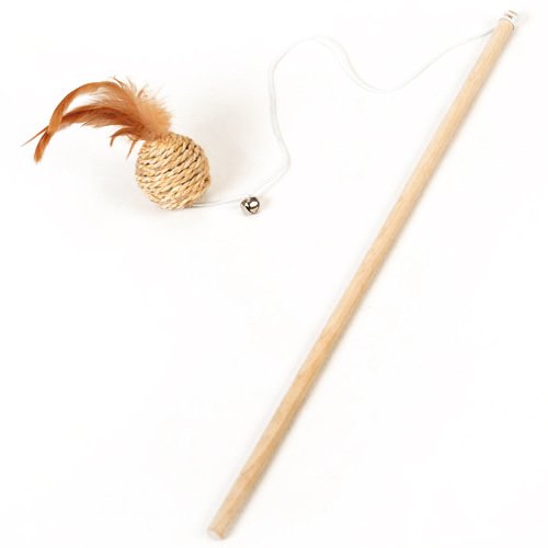 Interactive Feather Cat Teaser Wand - Image 2