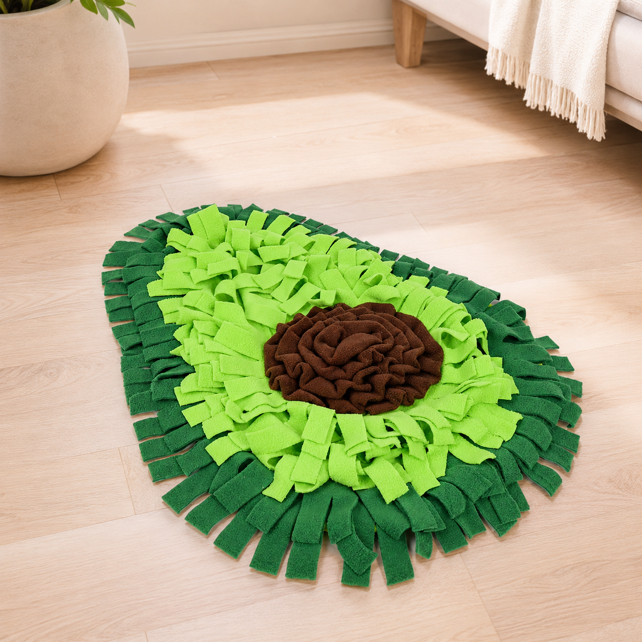 dog snuffle mat for mental stimulation and slow feeding