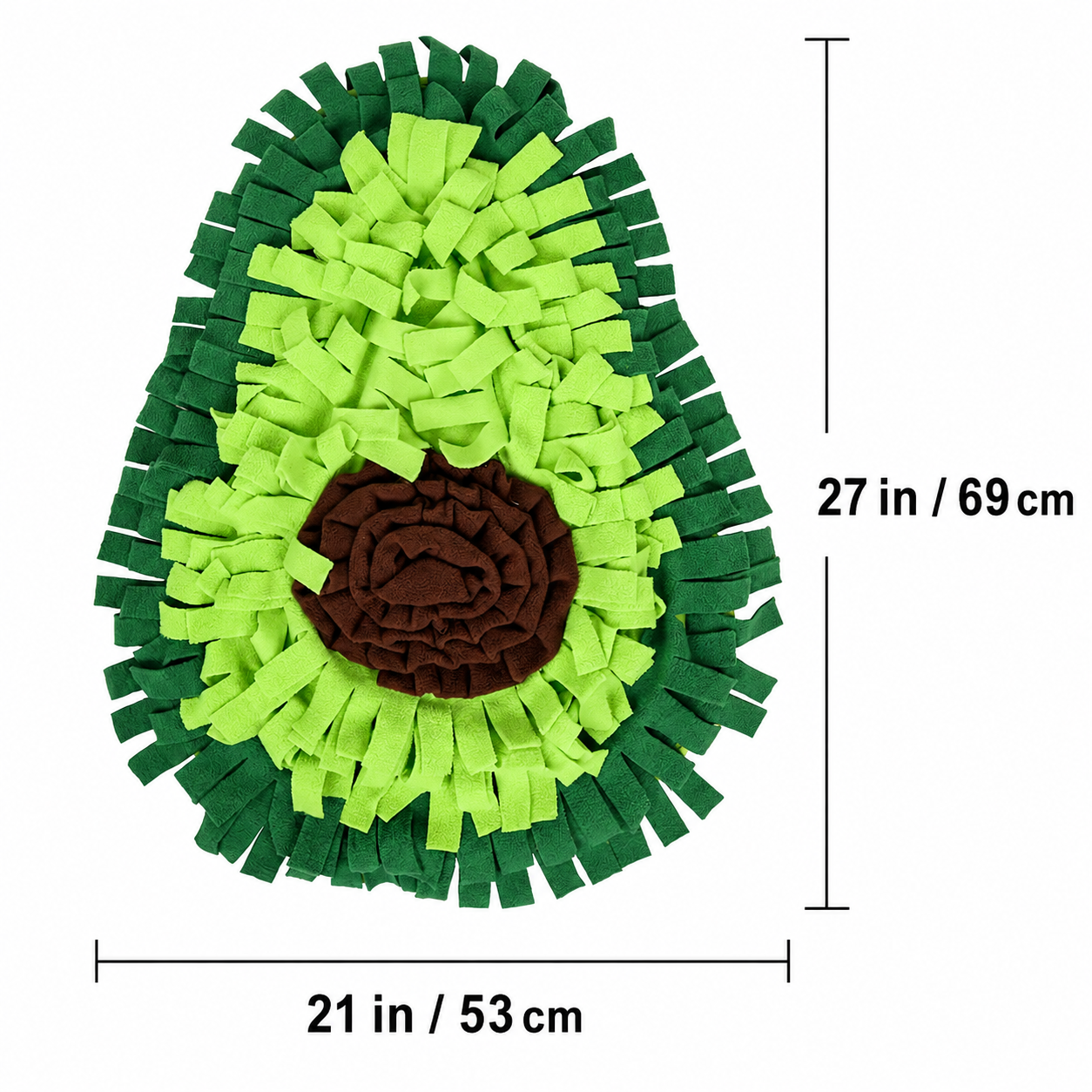 dog snuffle mat size chart 69 x 53 cm