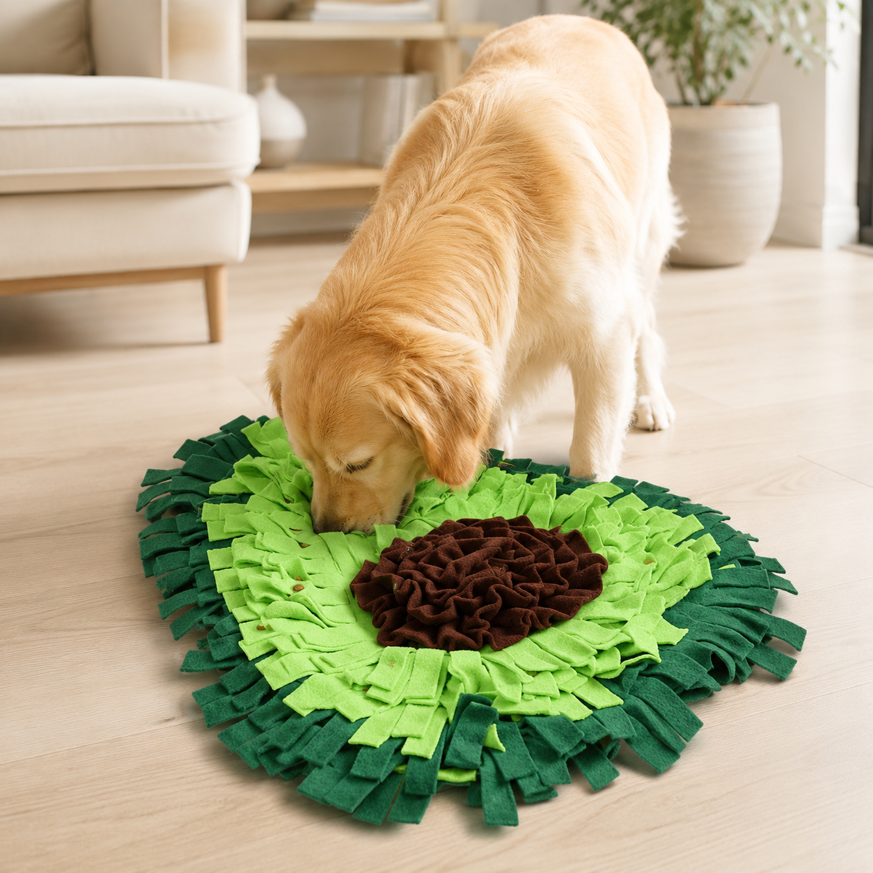 dog snuffle mat for slow feeding and daily enrichment