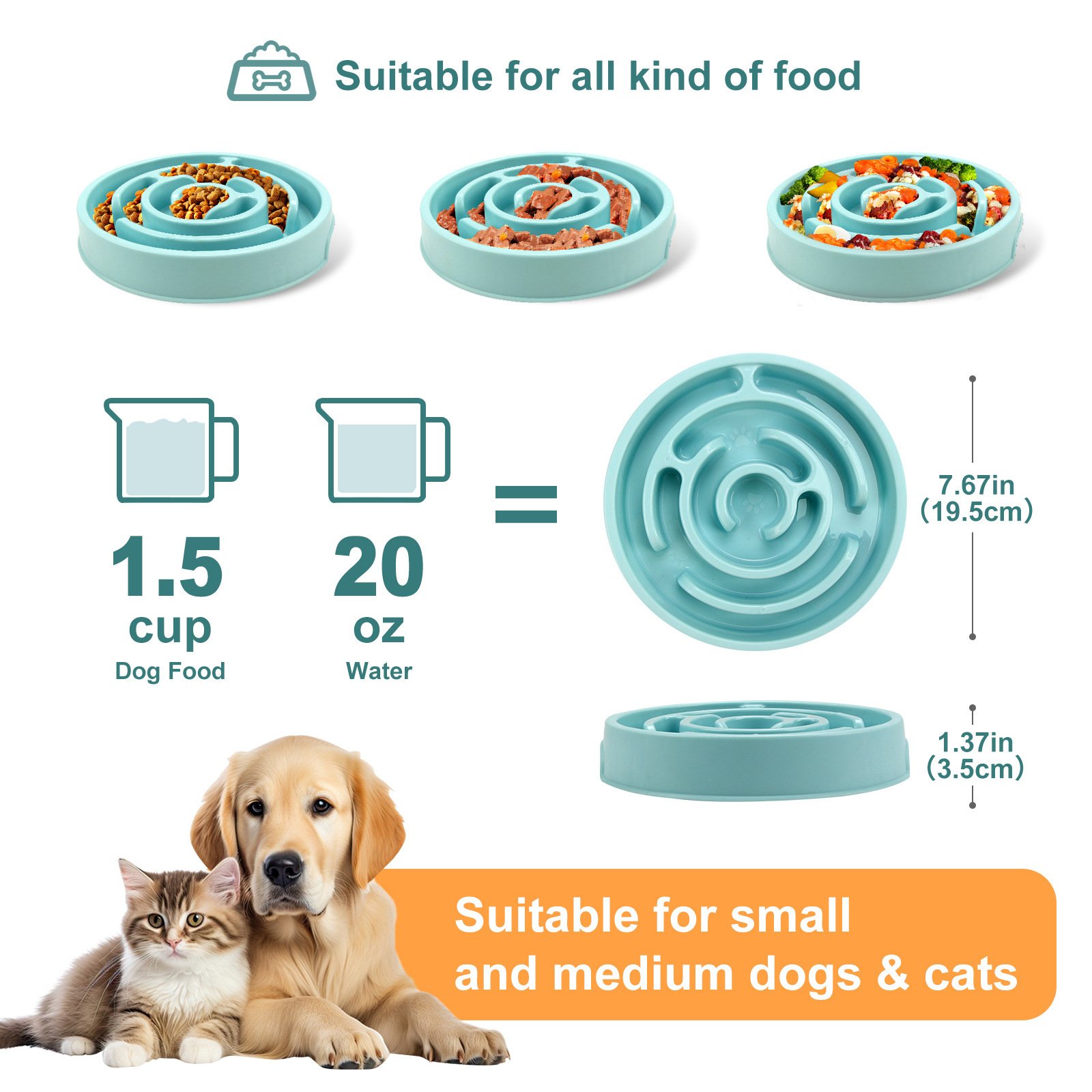 Slow Feeder Dog Bowl for Fast Eaters - Image 7