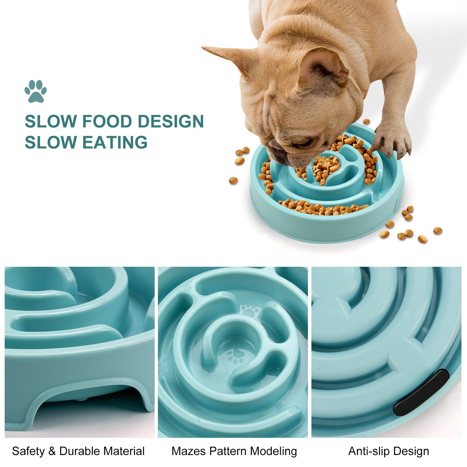 Slow Feeder Dog Bowl for Fast Eaters - Image 2