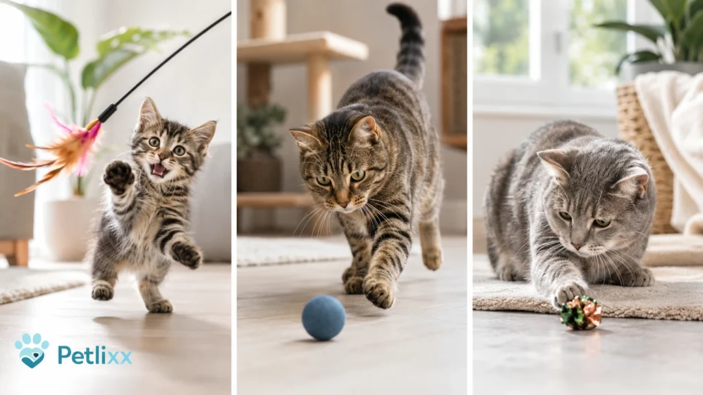 cat play routine for kittens adults and senior cats
