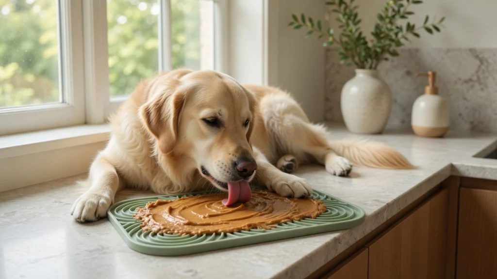 dog lick mat for calm enrichment
