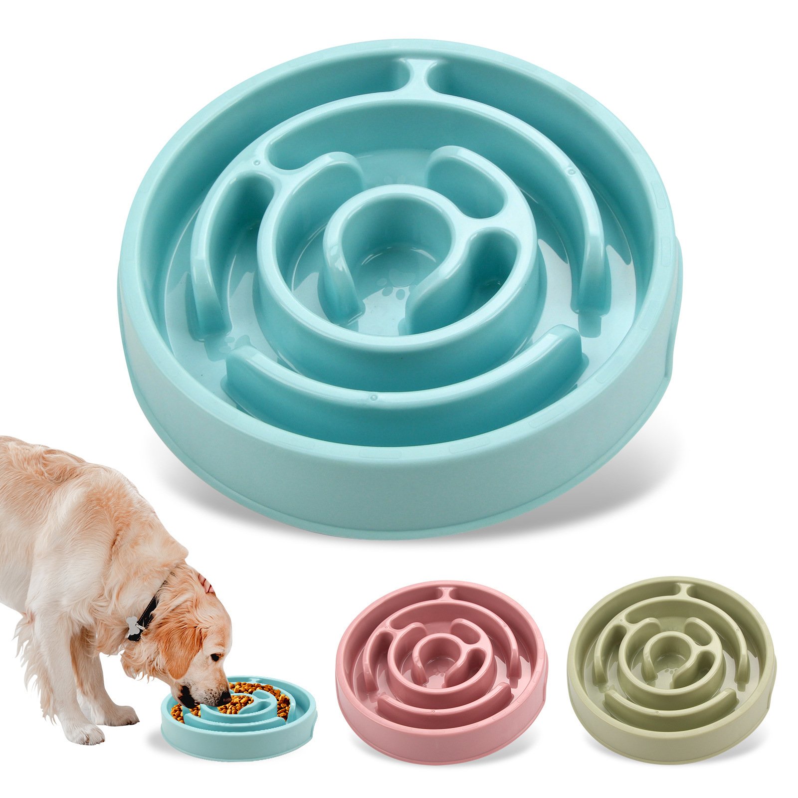 Slow Feeder Dog Bowl for Fast Eaters